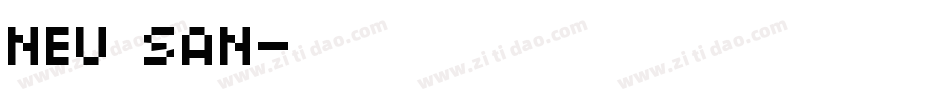 neu san字体转换